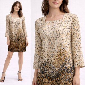 Zara Abstract Shift Pocket dress